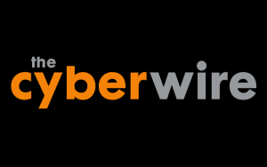 Logo for the CyberWire, a cybersecurity news service, which published a news article about SpyCloud.