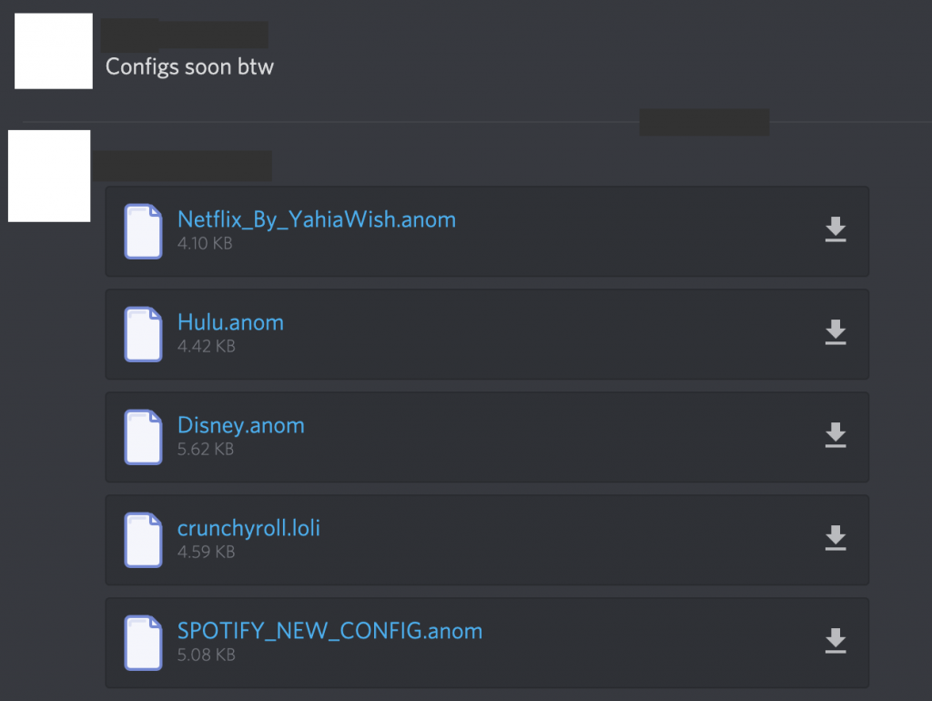 Discord Configs for sale