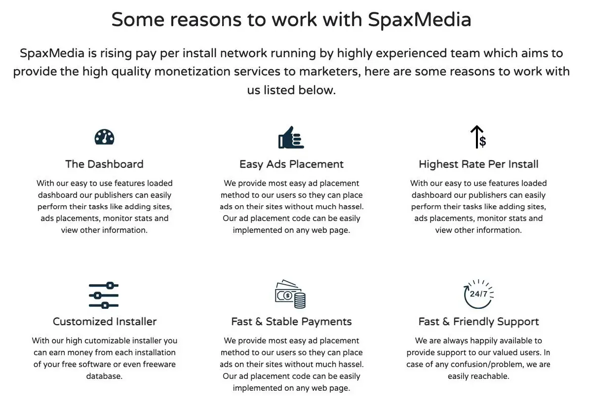 List of SpaxMedia’s services