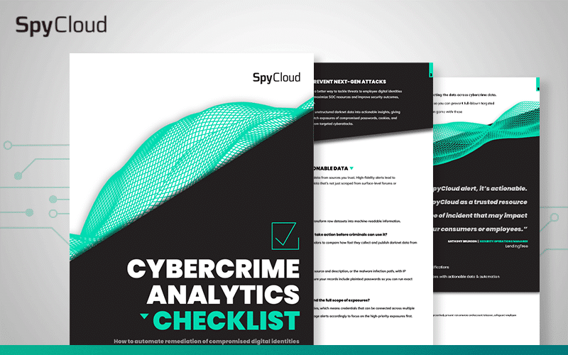 Cybercrime Analytics Checklist