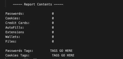 Image 6: Phemedrone’s Information.txt log snapshot, which shows what log counts can be observed.