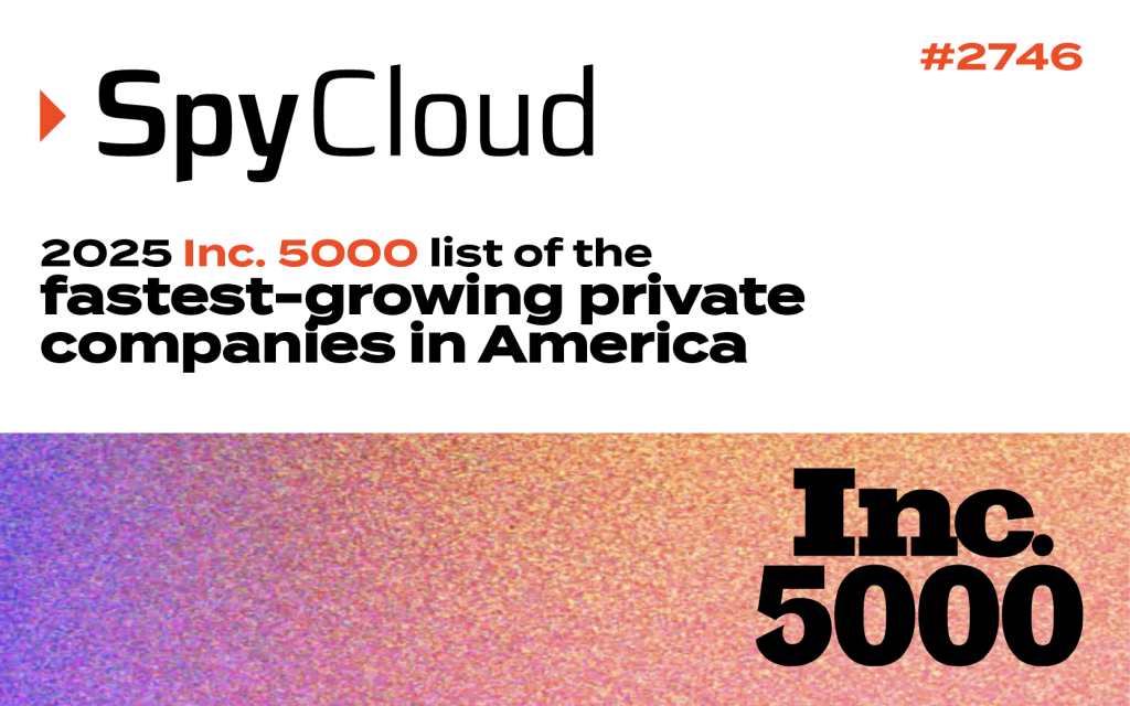 spycloud award 2025: Inc 5000