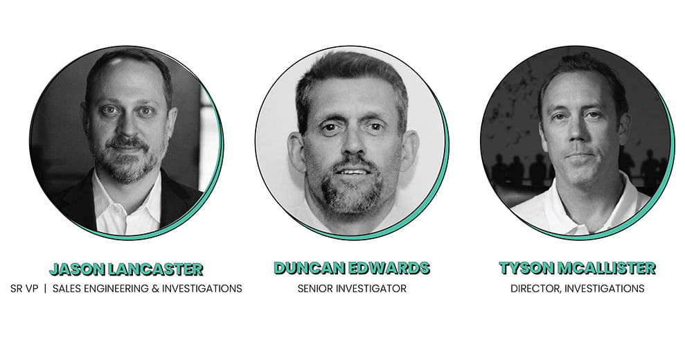 SpyCloud cybersecurity team leaders, expert investigators in digital security and threat detection.