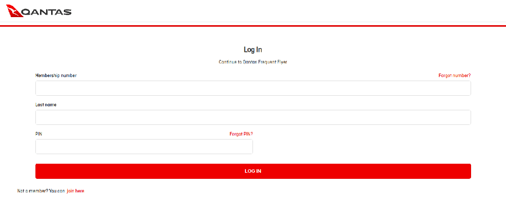 YYlaiyu phishing page impersonating the Qantas airline.