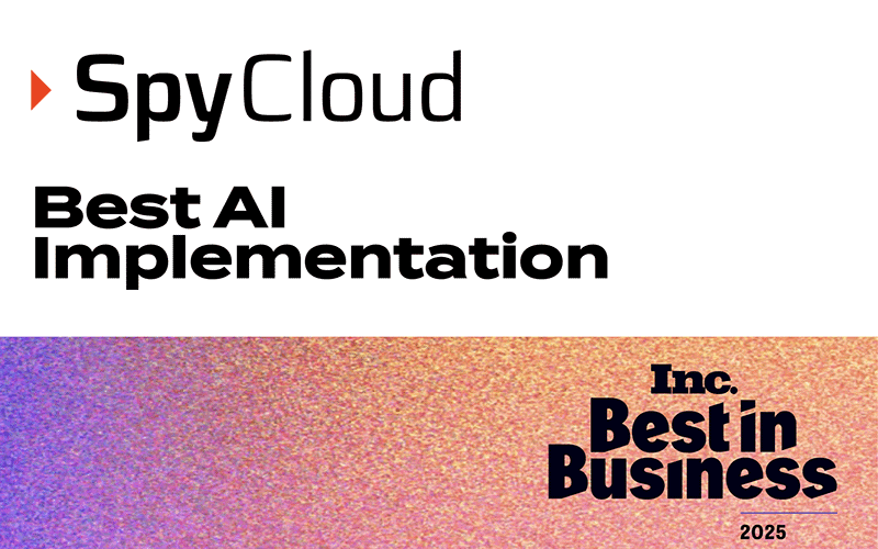 AI cybersecurity threat detection with SpyCloud platform.