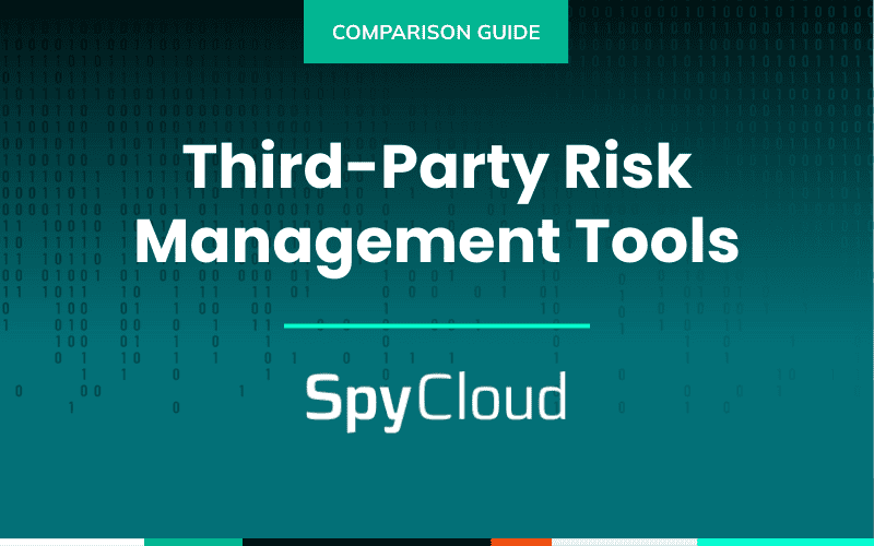 Third-party risk management tools by SpyCloud for cybersecurity and vendor risk assessment.