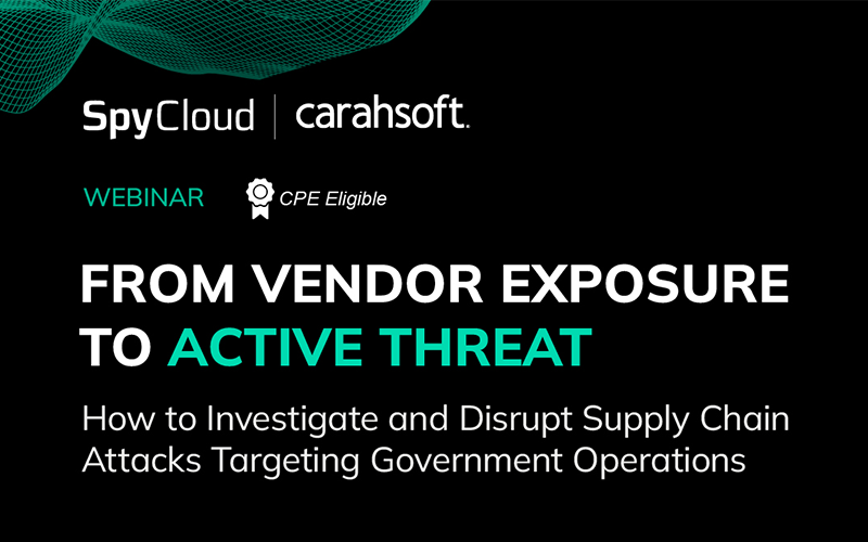 SpyCloud & Carahsoft Webinar