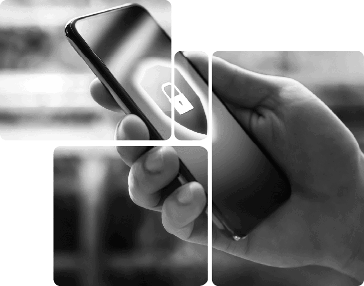 Smartphone with lock icon, emphasizing mobile security and data protection.