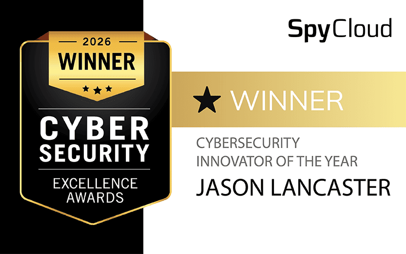 Award badge for cybersecurity innovation of the year 2026.
