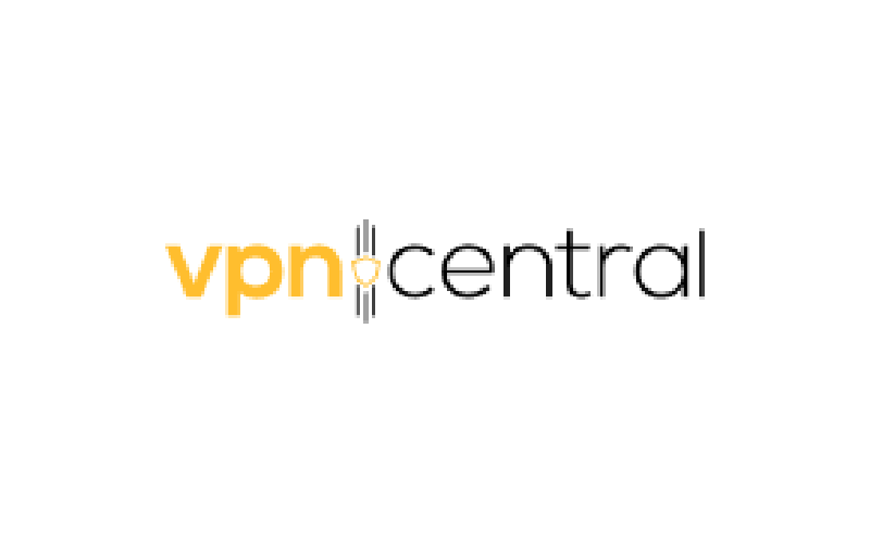 VPN Central logo featuring a shield and lock symbol for cybersecurity and privacy protection.
