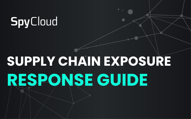 Supply chain exposure response guide with network and cybersecurity focus.
