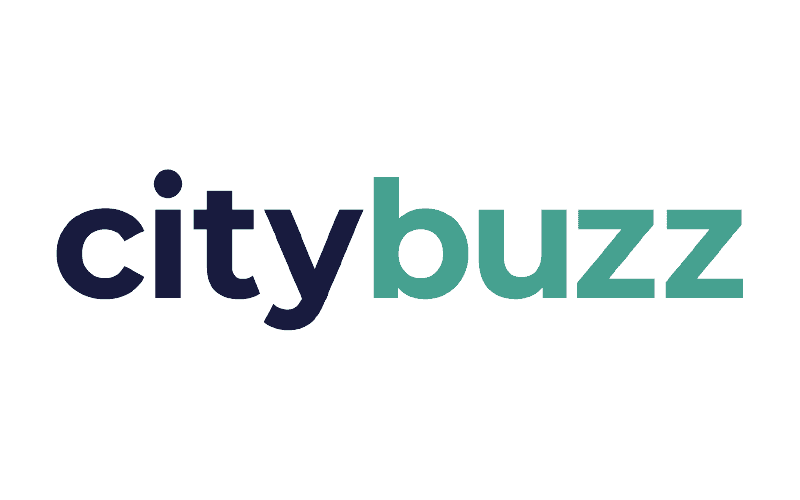 CityBuzz logo with modern typography and vibrant colors.