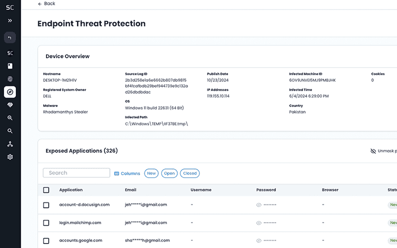 Secure endpoint threat detection and device management with SpyCloud cybersecurity solutions.