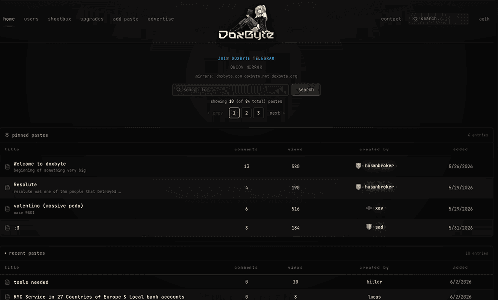 Cybersecurity platform showcasing SpyCloud's data security solutions and threat intelligence.