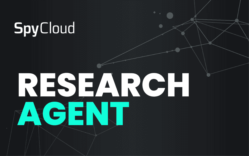 Illustration of a research agent with network connections for cybersecurity.
