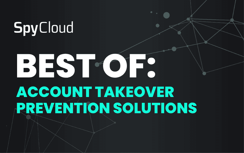 SpyCloud logo with account takeover prevention focus for enterprise security.